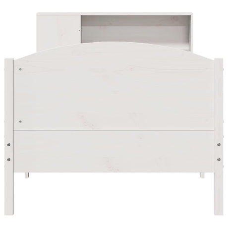 Bookcase Bed Without Mattress 90X200Cm Solid Wood Pine