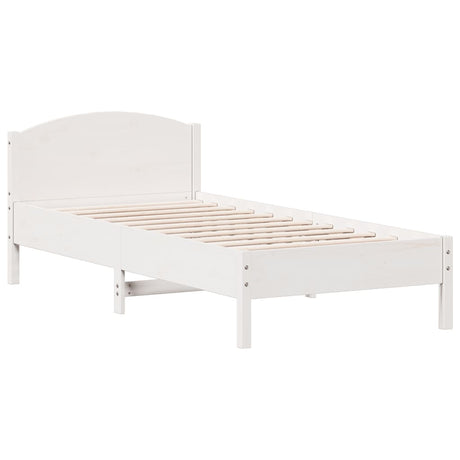 Bookcase Bed Without Mattress 90X200Cm Solid Wood Pine