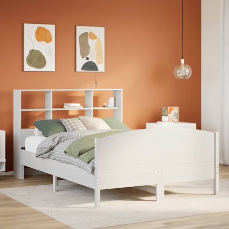 Bookcase Bed Without Mattress 200X200Cm Solid Wood Pine