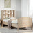 Bookcase Bed Without Mattress 200X200Cm Solid Wood Pine