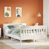 Bookcase Bed Without Mattress King Size Solid Wood Pine