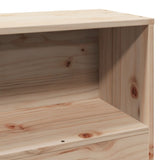 Bookcase Bed Without Mattress 100X200Cm Solid Wood Pine