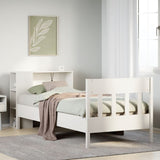 Bookcase Bed Without Mattress 100X200Cm Solid Wood Pine