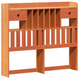 Bed Frame without Mattress Wax Brown 120x190 cm Solid Wood Pine