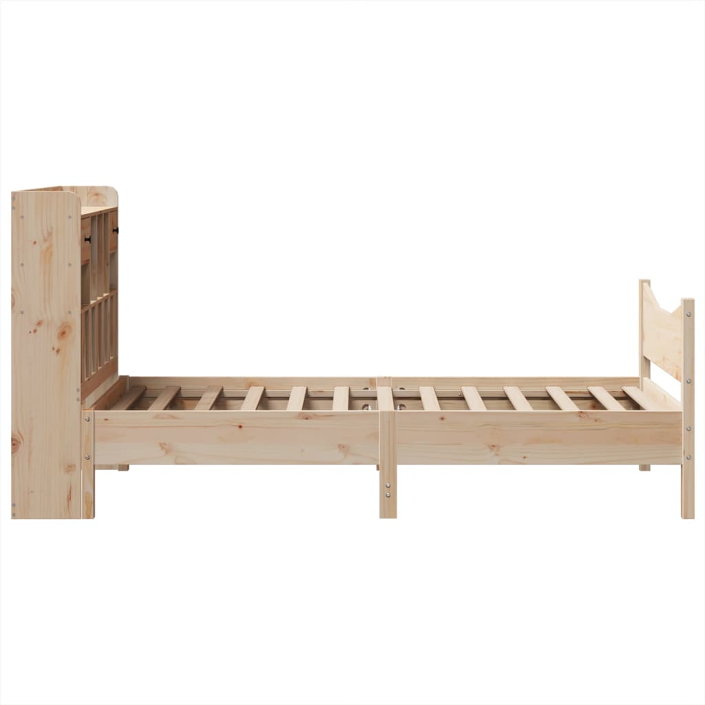 Bed Frame without Mattress 75x190 cm Small Single Solid Wood Pine