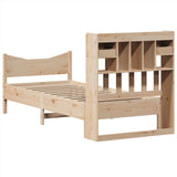 Bed Frame without Mattress 75x190 cm Small Single Solid Wood Pine