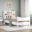 Bed Frame Without Mattress Double Solid Wood Pine