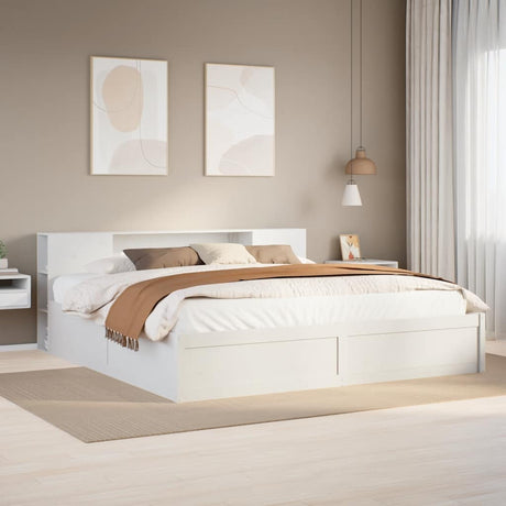 Bed Frame Without Mattress King Size Solid Wood Pine