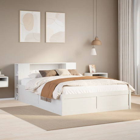 Bed Frame Without Mattress King Size Solid Wood Pine