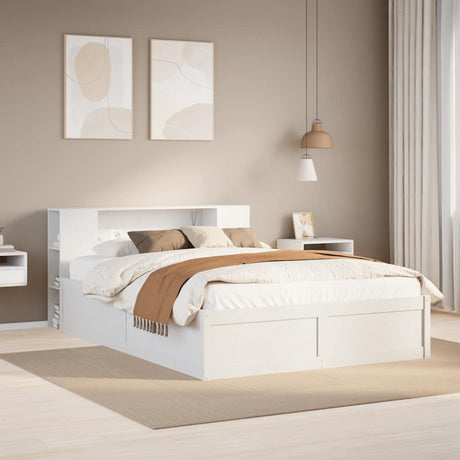Bed Frame Without Mattress King Size Solid Wood Pine