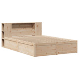 Bed Frame without Mattress 120x190 cm Small Double Solid Wood Pine