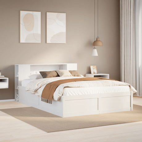 Bed Frame Without Mattress King Size Solid Wood Pine