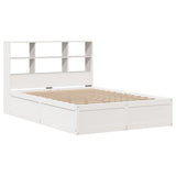 Bed Frame without Mattress White 140x200 cm Solid Wood Pine