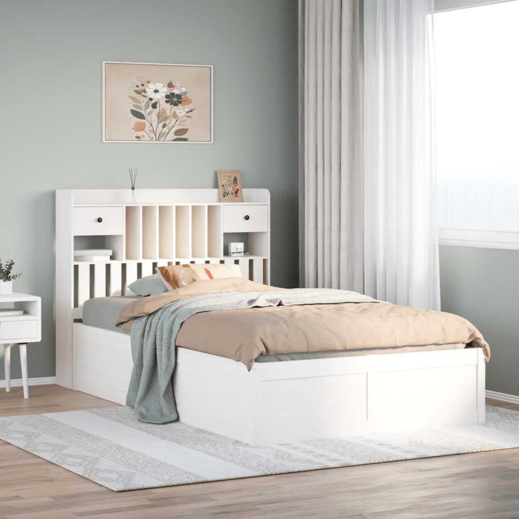 Bed Frame Without Mattress Solid Wood Pine