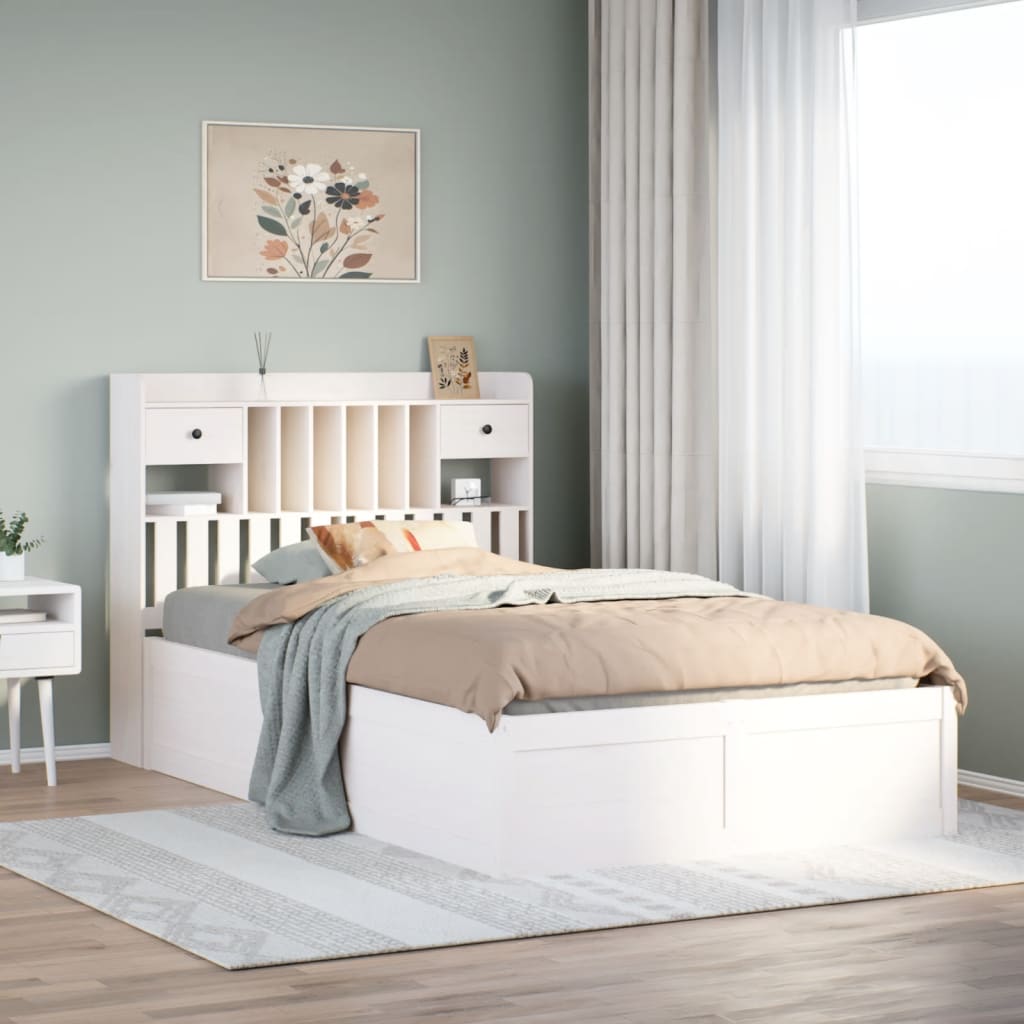 Bed Frame Without Mattress Solid Wood Pine