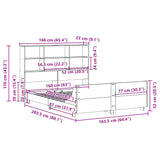 Bed Frame Without Mattress Solid Wood Pine