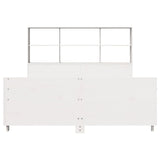 Bed Frame without Mattress White 120x190 cm Small Double Solid Wood Pine