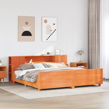 Bed Frame Without Mattress King Size Solid Wood Pine