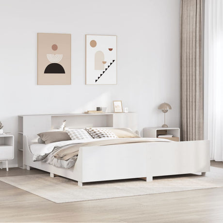 Bed Frame Without Mattress King Size Solid Wood Pine
