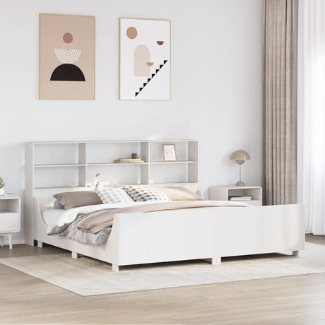 Bookcase Bed Without Mattress Solid Wood