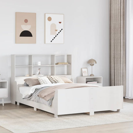 Bookcase Bed Without Mattress Solid Wood