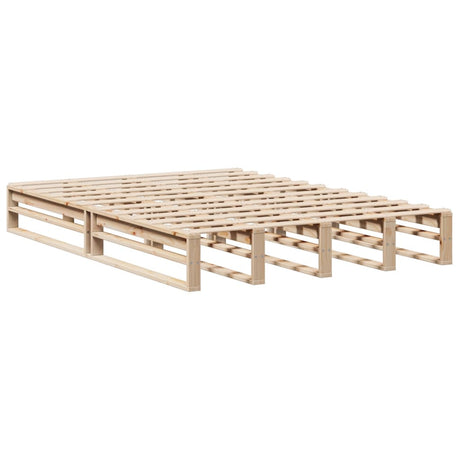 Bookcase Bed Without Mattress King Size Solid Wood