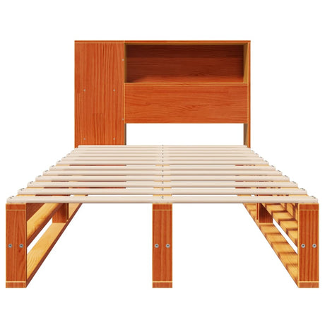 Bookcase Bed Without Mattress Solid Wood