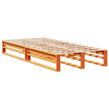 Bookcase Bed Without Mattress Solid Wood