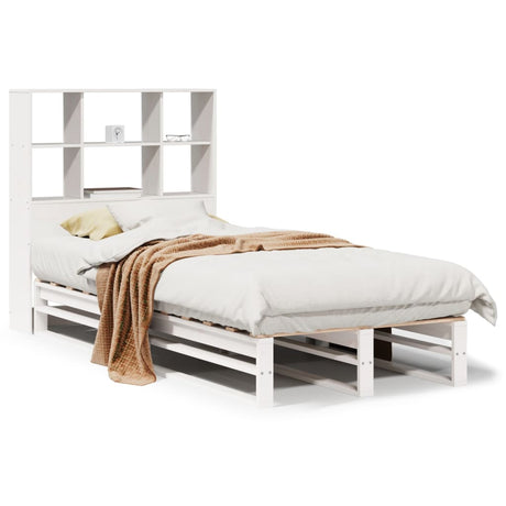 Bookcase Bed Without Mattress Solid Wood