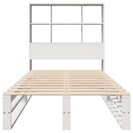 Bookcase Bed Without Mattress Solid Wood
