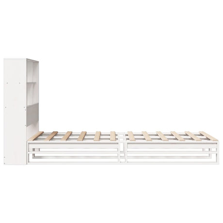Bookcase Bed Without Mattress Solid Wood