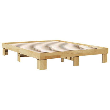 Bed Frame Without Mattress Solid Wood Oak