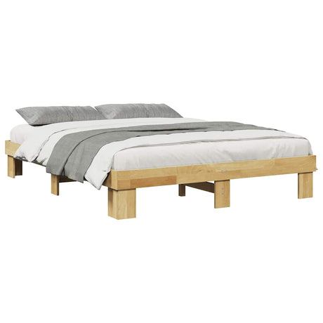 Bed Frame Without Mattress Solid Wood Oak