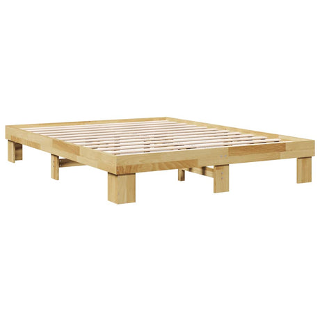 Bed Frame Without Mattress Solid Wood Oak