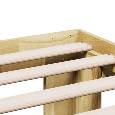 Bed Frame Without Mattress Solid Wood Oak