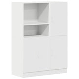 2 Piece Kitchen Cabinet Set Engineered Wood