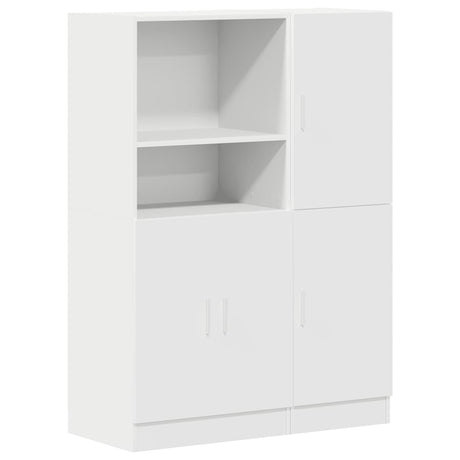 2 Piece Kitchen Cabinet Set Engineered Wood