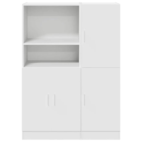 2 Piece Kitchen Cabinet Set Engineered Wood