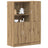 2 Piece Kitchen Cabinet Set Engineered Wood