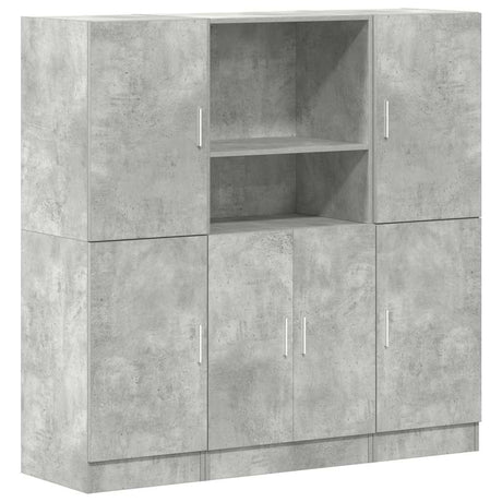 3 Piece Kitchen Cabinet Set Engineered Wood