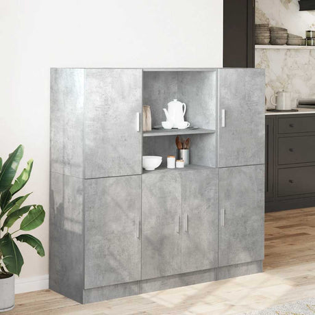 3 Piece Kitchen Cabinet Set Engineered Wood