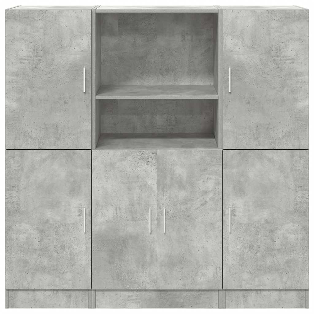 3 Piece Kitchen Cabinet Set Engineered Wood
