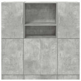 3 Piece Kitchen Cabinet Set Engineered Wood