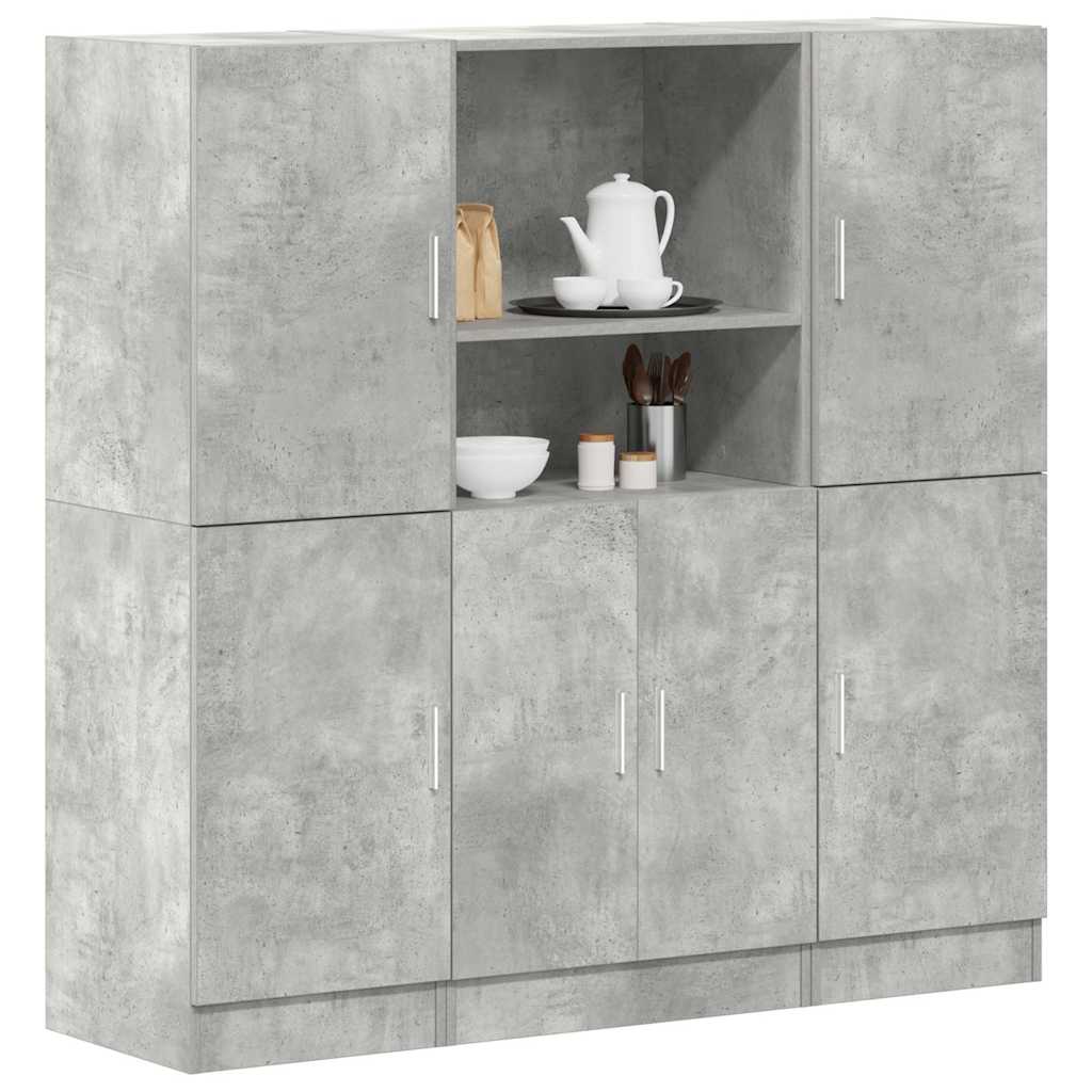 3 Piece Kitchen Cabinet Set Engineered Wood