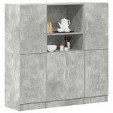 3 Piece Kitchen Cabinet Set Engineered Wood