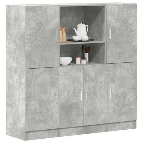3 Piece Kitchen Cabinet Set Engineered Wood