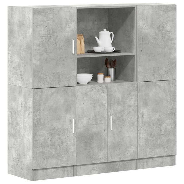 3 Piece Kitchen Cabinet Set Engineered Wood