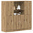 3 Piece Kitchen Cabinet Set Engineered Wood