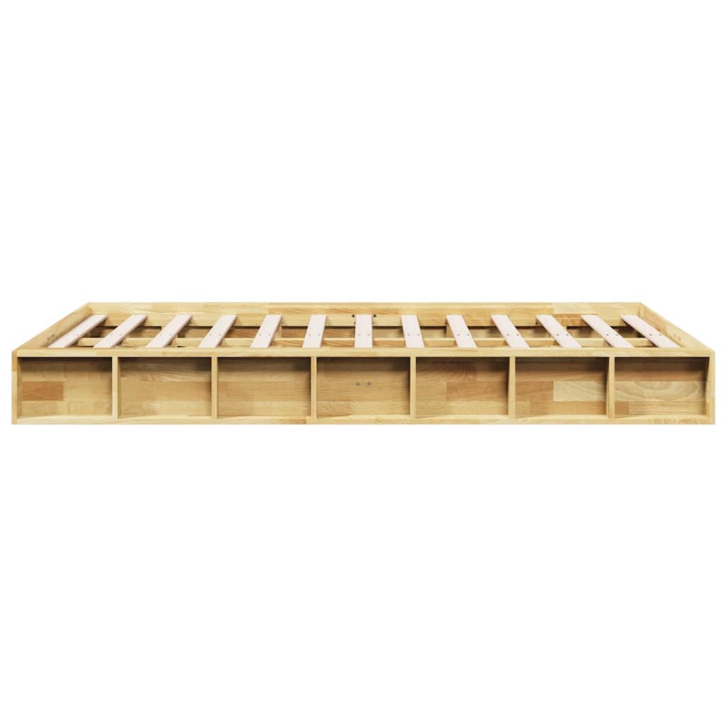 Bed Frame without Mattress 120x200 cm Solid Wood Oak