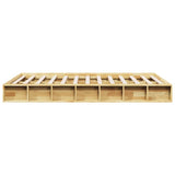 Bed Frame without Mattress 120x200 cm Solid Wood Oak